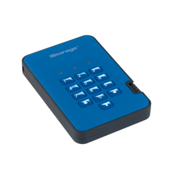 Szyfrowany dysk przenośny diskAshur2 HDD 2TB niebieski 2.5" | USB 3.1 | AES 256-bit