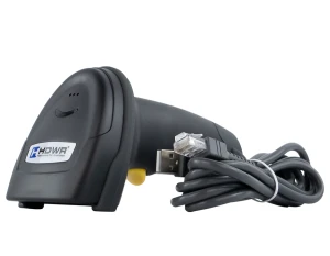 Skaner kodów QR i kreskowych z odczytem z ekranów LCD, przewodowy z interfejsem USB, ręczny HD630