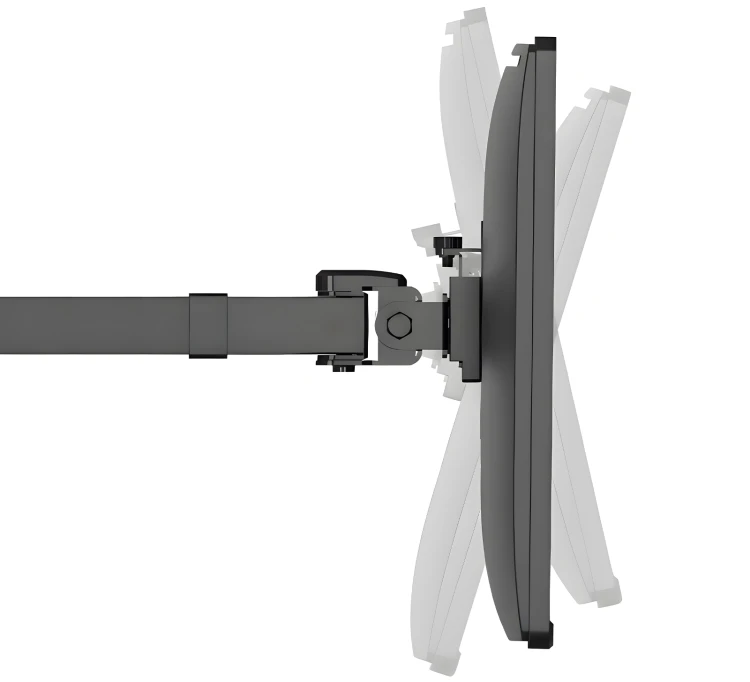 Uchwyt na 2 monitory biurkowy, przekątna 17"-32", standard VESA, waga monitora do 12 kg SolidHand-AM02