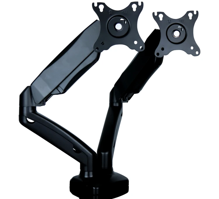 Ramię na 2 monitory do biurka z przekątną 13"-27" ze sprężyną gazową do regulacji, VESA SolidHand-SG02