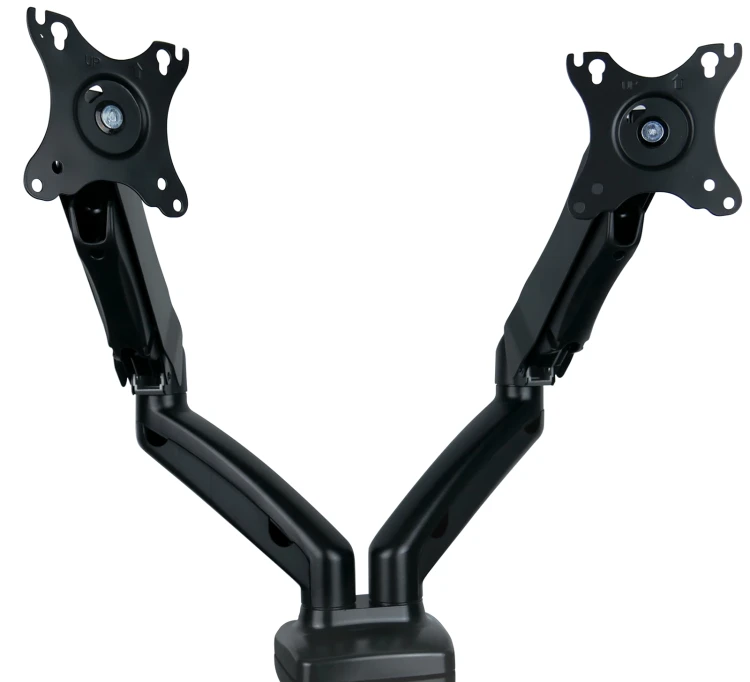 Ramię na 2 monitory do biurka z przekątną 13"-27" ze sprężyną gazową do regulacji, VESA SolidHand-SG02