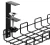 Organizer na kable pod biurko na zacisk, przykręcany, do 9 kg, stalowy HDWR SolidHand-CM01