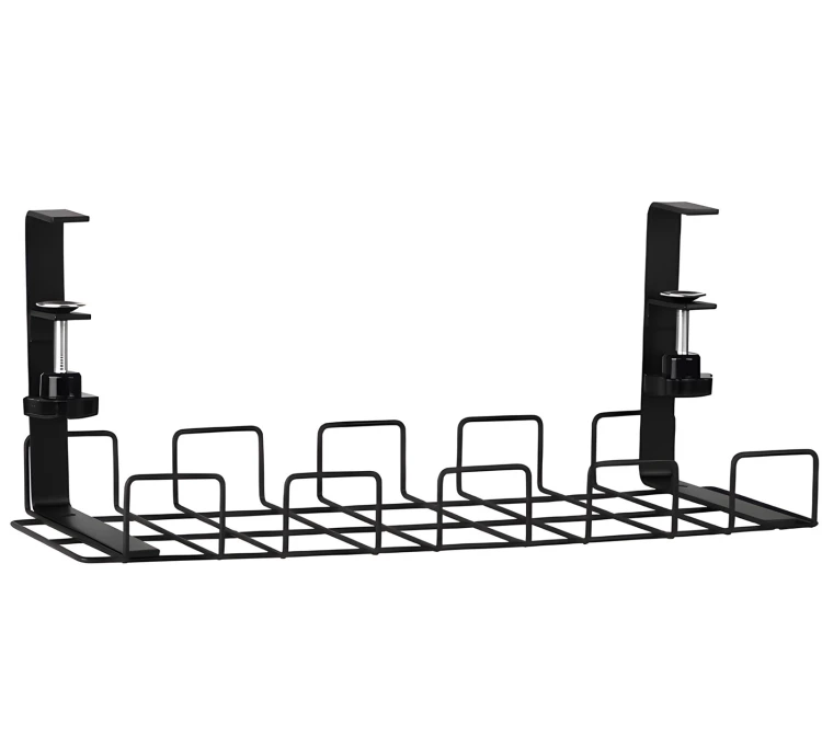 Organizer na kable pod biurko na zacisk, przykręcany, do 9 kg, stalowy HDWR SolidHand-CM01