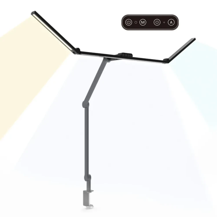 Lampa bezcieniowa LED montowana na biurku z regulacją jasności i panelem dotykowym, 2450 lm LumixDesk-13