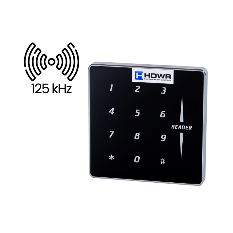 Zamek kodowy do drzwi z weryfikacją na hasło i karty RFID 125 kHz, Wiegand 26/34 SecureEntry-AC800LF