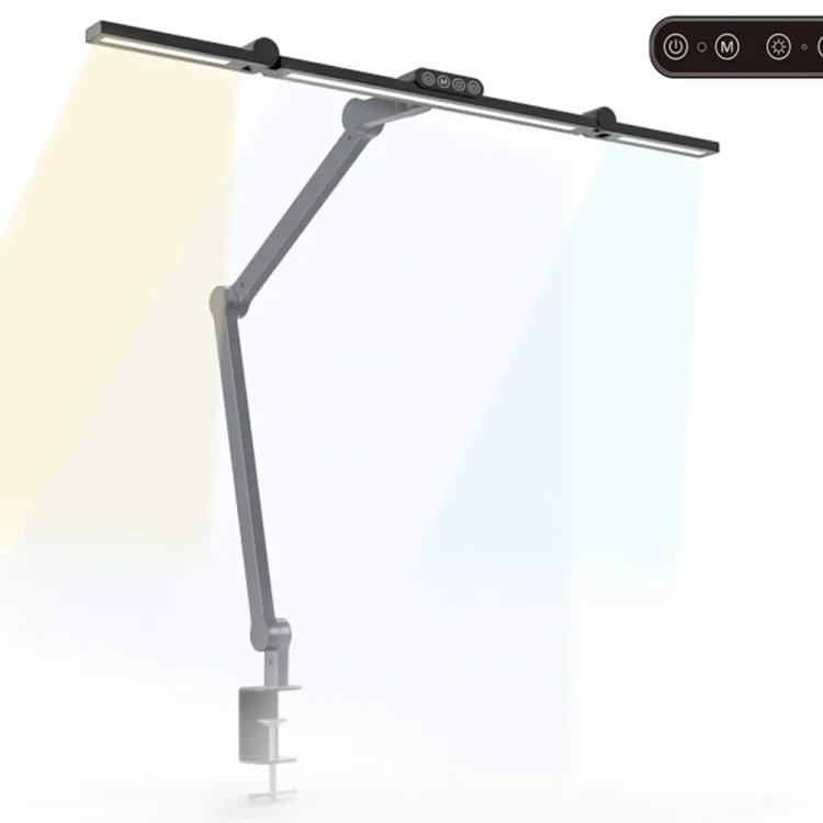 Lampa biurkowa LED z panelem dotykowym i regulacją jasności i ustawienia, 1380 lm LumixDesk-03