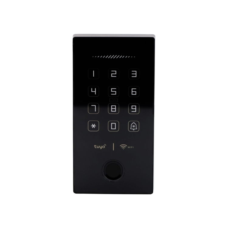 Zamek szyfrowy do drzwi z weryfikacją na PIN, odcisk palca i kartę RFID 13,56 mHz, WIFI, SecureEntry-AC200