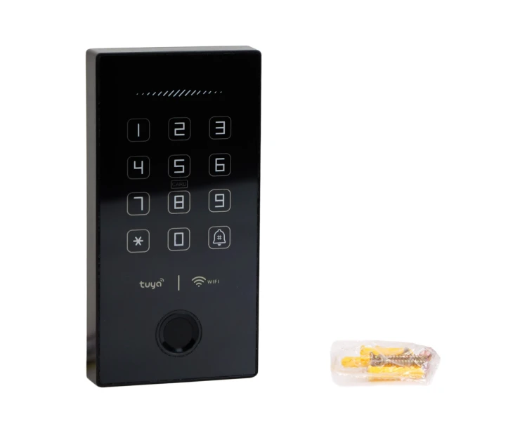 Zamek szyfrowy do drzwi z weryfikacją na PIN, odcisk palca i kartę RFID 13,56 mHz, WIFI, SecureEntry-AC200