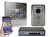 Wideodomofon IP 7" głośnomówiący z kamerą i switchem PoE (CIP-70QPT NEO SILVER + CIP-D20YS + CIOT-H4L2)