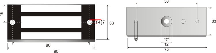 Zwora elektromagnetyczna 70kg EL-140