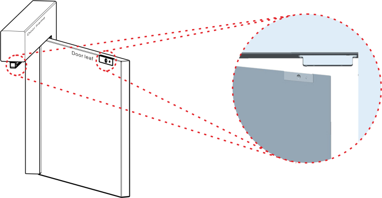 Zwora elektromagnetyczna zewnętrzna 280kg z sygnalizacją EL-600WSL
