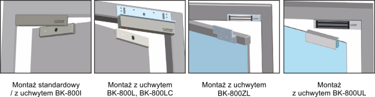 Zwora elektromagnetyczna 350kg z sygnalizacją i powiadomieniem dźwiękowym EL-800BSL