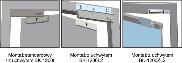 Zwora elektromagnetyczna 540kg z sygnalizacją EL-1200SL2
