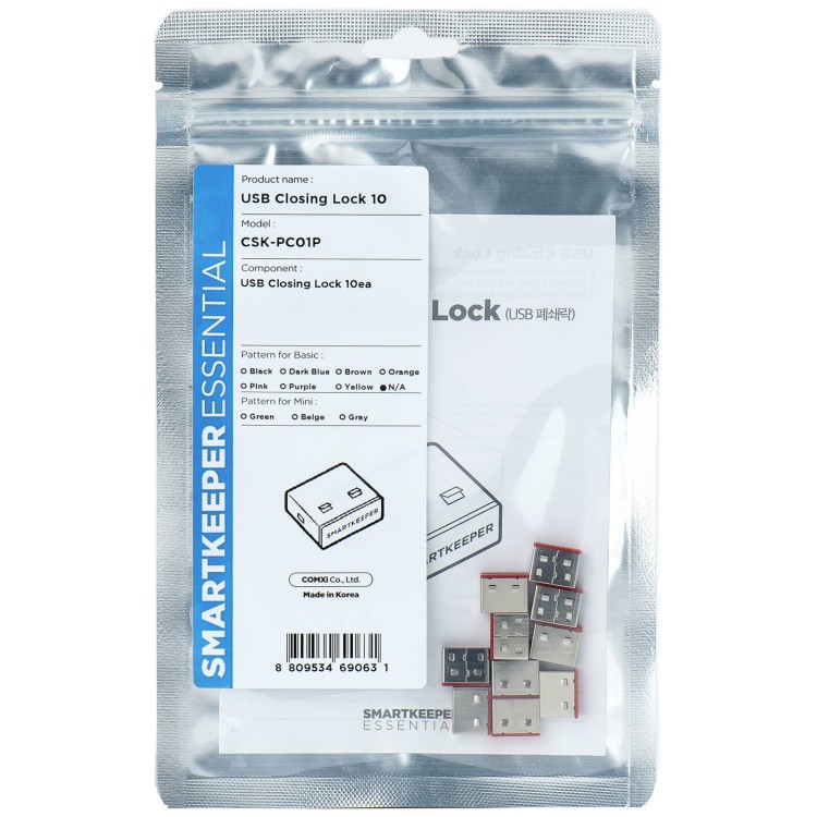 Blokada portu USB - Smart Keeper CSK-PC01P- zestaw 10 szt.