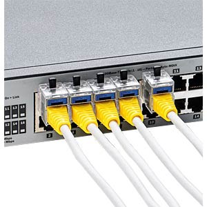 Blokada kabla LAN RJ45 Smart Keeper NC03PKDB Zestaw 5 szt + klucz