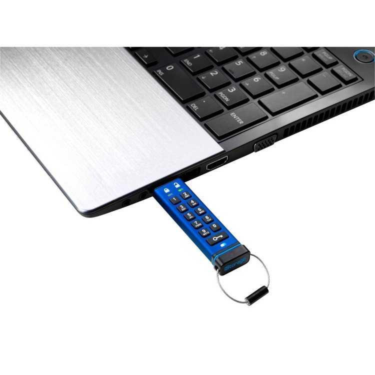 Pendrive iStorage datAshur® PRO USB 64 GB niebieski IS-FL-DA3-256-64 USB 3.2