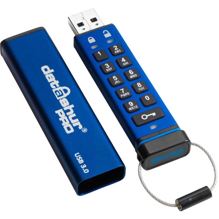 Pendrive iStorage datAshur® PRO USB 64 GB niebieski IS-FL-DA3-256-64 USB 3.2
