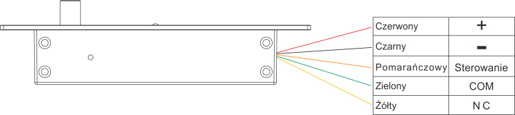 Elektrozamek trzpieniowy rewersyjny EB-1500R
