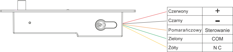 Elektrozamek trzpieniowy z wkładką EB-1500C