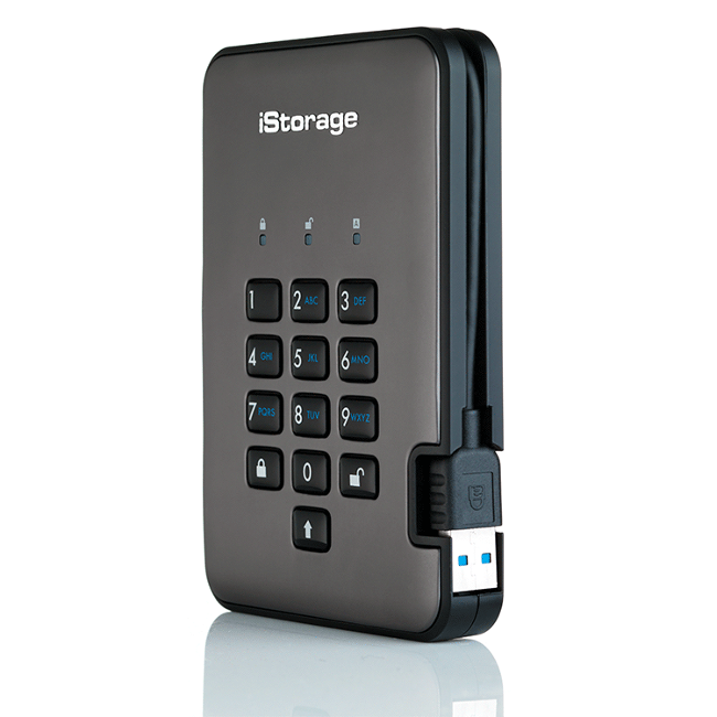 Szyfrowany dysk przenośny diskAshur PRO2 SSD 128GB czarny | USB 3.1 | AES 256-bit
