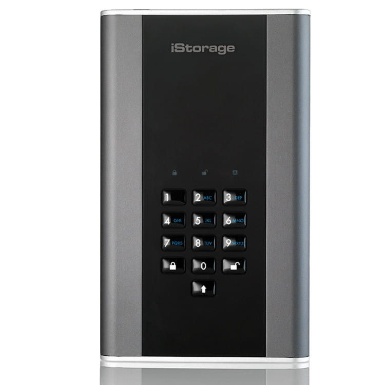 Szyfrowany dysk iStorage diskAshur DT2 HDD 3TB czarny IS-DT2-256-3000-C-X