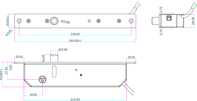 Elektrozamek trzpieniowy EB-2600MD