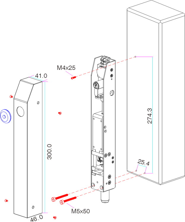 Elektrozamek trzpieniowy zewnętrzny nawierzchniowy EB-1900