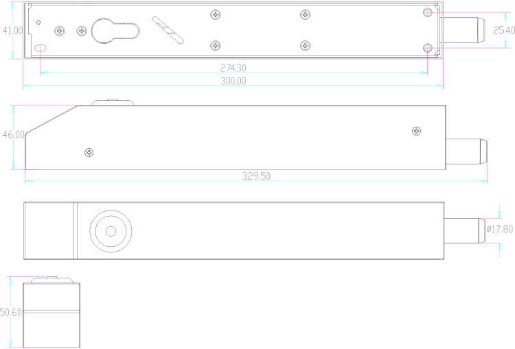 Elektrozamek trzpieniowy zewnętrzny nawierzchniowy EB-1900