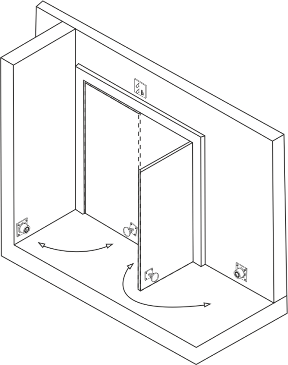 Trzymacz drzwiowy naścienny zewnętrzny o zwiększonej sile trzymania