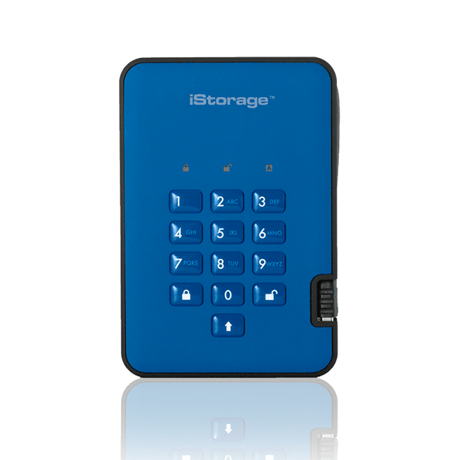 Szyfrowany dysk SSD iStorage diskAshur 2® 128GB Gen 2 IS-DA2-256-SSD-128-B