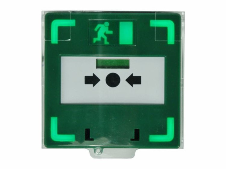 Przycisk awaryjnego otwarcia z podświetleniem i powiadomieniem dźwiękowym CP-13RG-BL