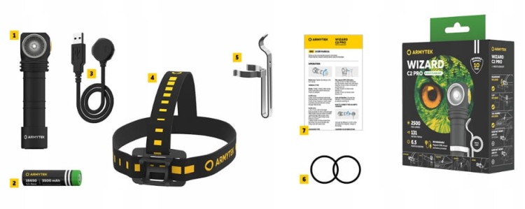 Latarka Armytek Wizard C2 Pro (Ciepłe światło)