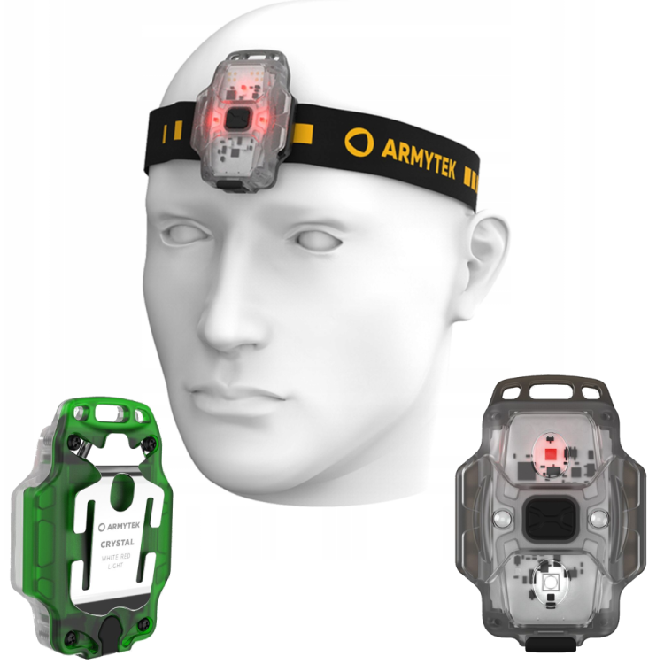 Latarka czołowa Armytek Crystal Grey
