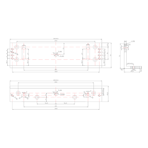 Uchwyt montażowy typu "L" do drzwi otwieranych na zewnątrz BK-1200BL