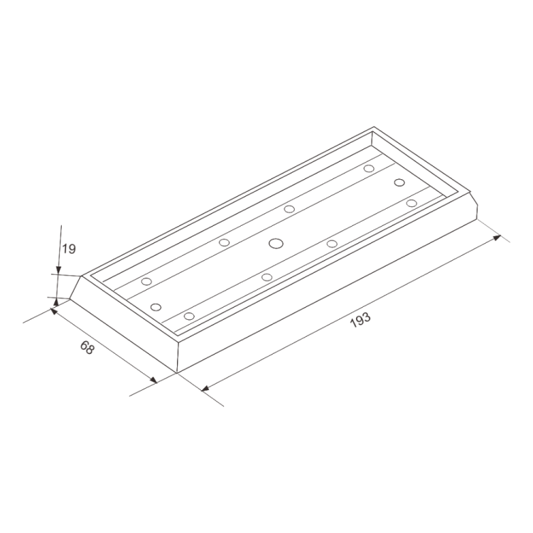 Uchwyt montażowy do drzwi przeciwpożarowych BK-1200I