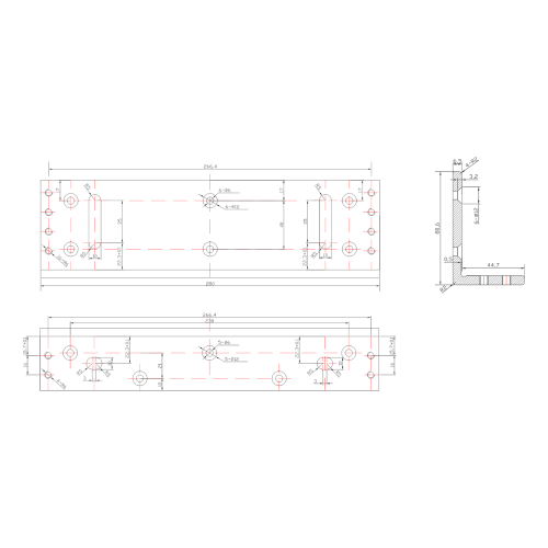 Uchwyt montażowy typu "L" do drzwi otwieranych na zewnątrz BK-1500L