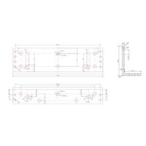 Uchwyt montażowy typu "L" do drzwi otwieranych na zewnątrz BK-1500L2