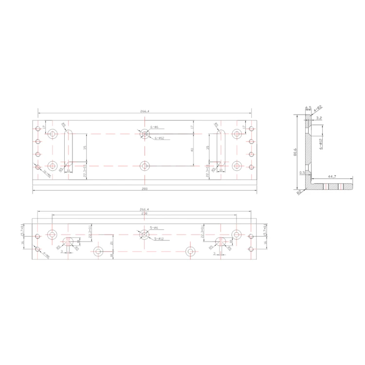 Uchwyt montażowy typu "L" do drzwi otwieranych na zewnątrz BK-1500L2