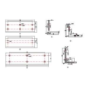 Uchwyt montażowy typu "ZL" do drzwi otwieranych do wewnątrz BK-1500ZL2