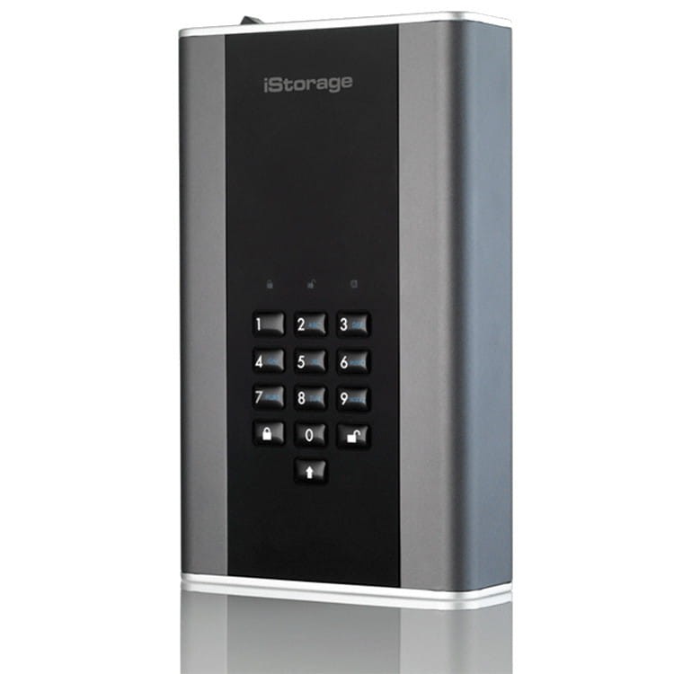 Szyfrowany dysk iStorage diskAshur DT2 HDD 3TB czarny IS-DT2-256-3000-C-X