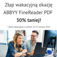 WAKACYJNE OKAZJE – FINEREADER PDF 30% TANIEJ!