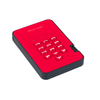 Szyfrowany dysk przenośny diskAshur2 SSD 256GB czerwony | USB 3.1 | AES 256-bit