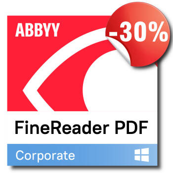 ABBYY FineReader PDF Corporate, Licencja dla jednego użytkownika (ESD), ograniczona czasowo, 1 rok, z rabatem 30%!