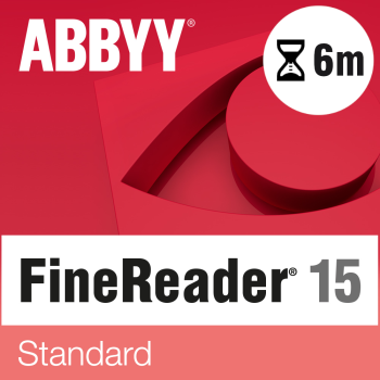 ABBYY FineReader PDF 15 Standard (pojedynczy użytkownik) licencja OGRANICZONA CZASOWO NA 6 MIESIĘCY