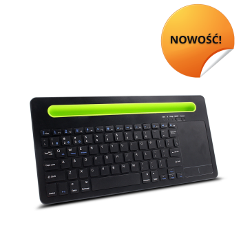 Klawiatura z touchpadem na Bluetooth z podstawką na telefon, tablet typerCLAW BM110