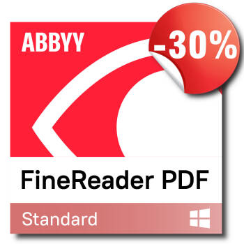 ABBYY FineReader PDF Standard, Licencja dla jednego użytkownika (ESD), ograniczona czasowo, 3 lata, z rabatem 30%!