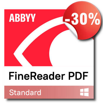 ABBYY FineReader PDF Standard, Licencja dla jednego użytkownika (ESD), ograniczona czasowo, 1 rok, jesienią 30% taniej!