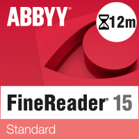 ABBYY FineReader PDF 15 Standard (pojedynczy użytkownik) licencja OGRANICZONA CZASOWO NA 12 MIESIĘCY